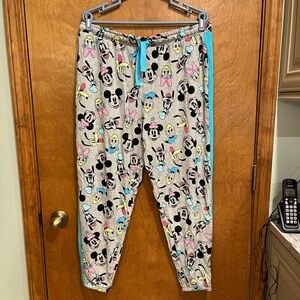 DISNEY & FRIENDS character pastel elastic band lounge pants